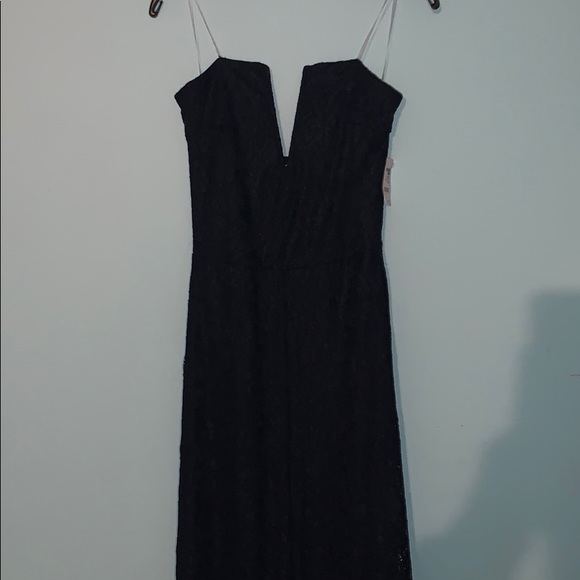 Charlotte Russe Dresses & Skirts - Charlotte Russe Navy Blue Strapless Lace Jumpsuit